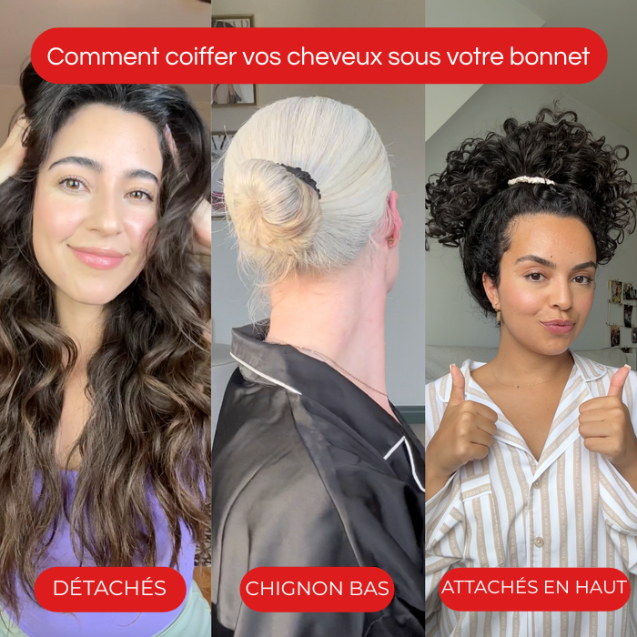 Bonnet de nuit en soie