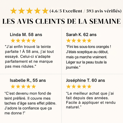 Enfin un fond de teint qui convient aux peaux matures (50+)