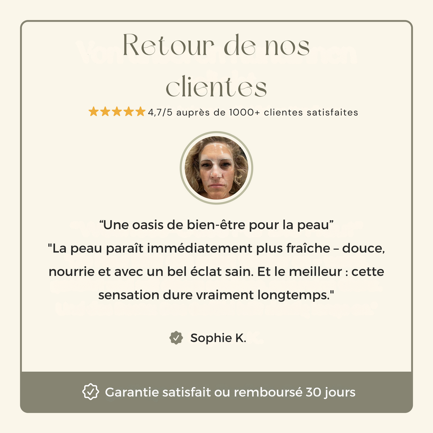 Masque Booster de Collagène